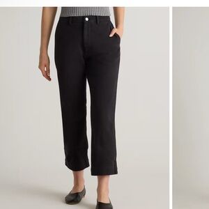 Quince Black Cropped Pants